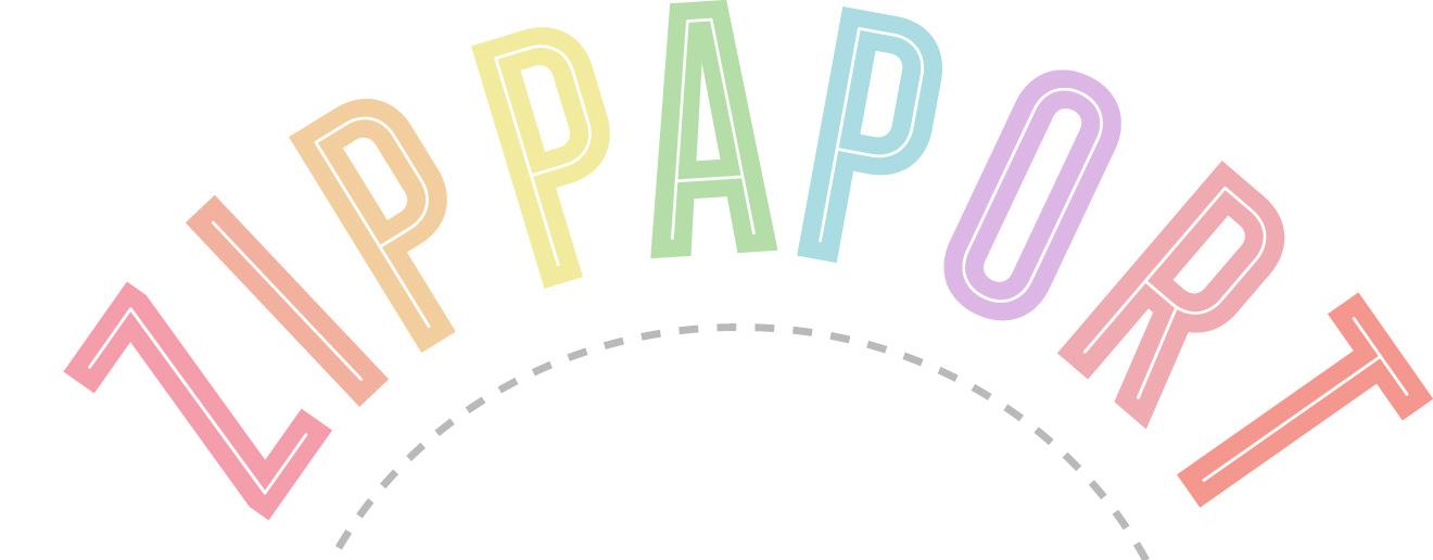Colorful ZIPPAPORT logo text design