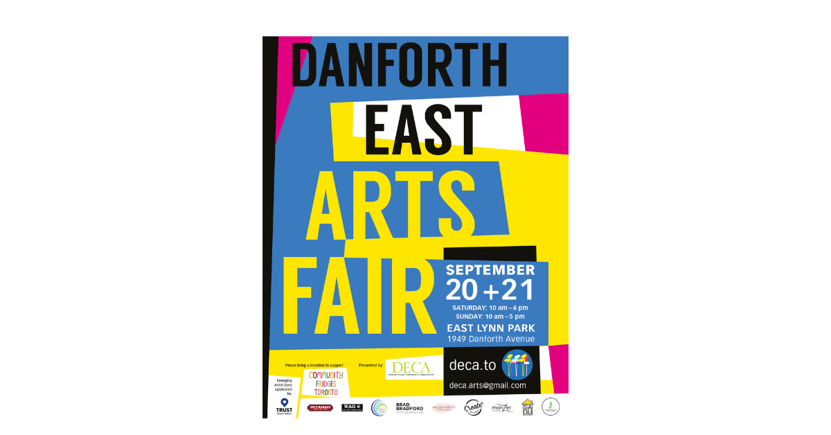 Danforth East Arts Fair event poster