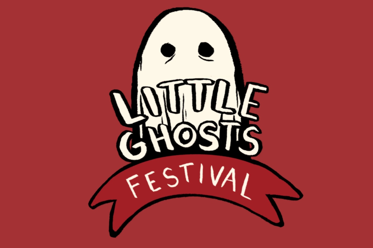 Little Ghosts Festival logo with cartoon ghost