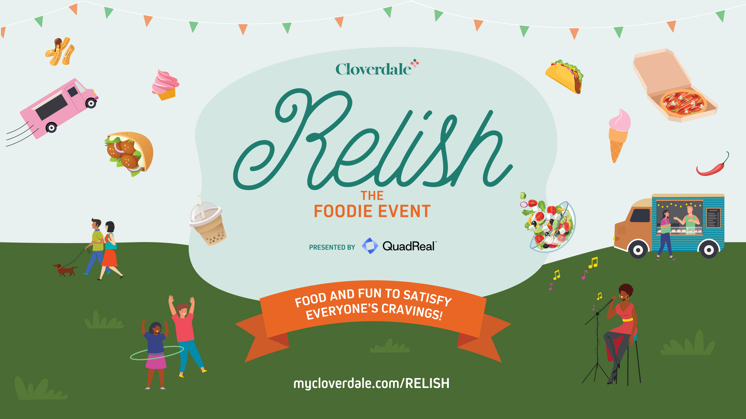 Cloverdale Relish foodie event with food trucks and music