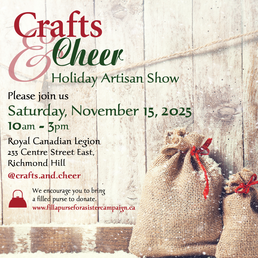 Crafts and Cheer holiday artisan show poster