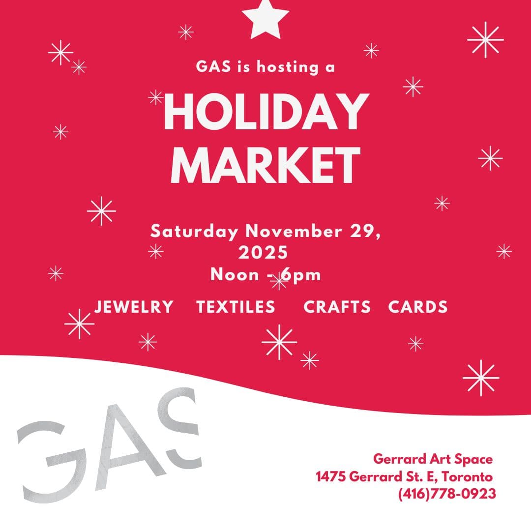 GAS Holiday Market event poster Toronto 2025