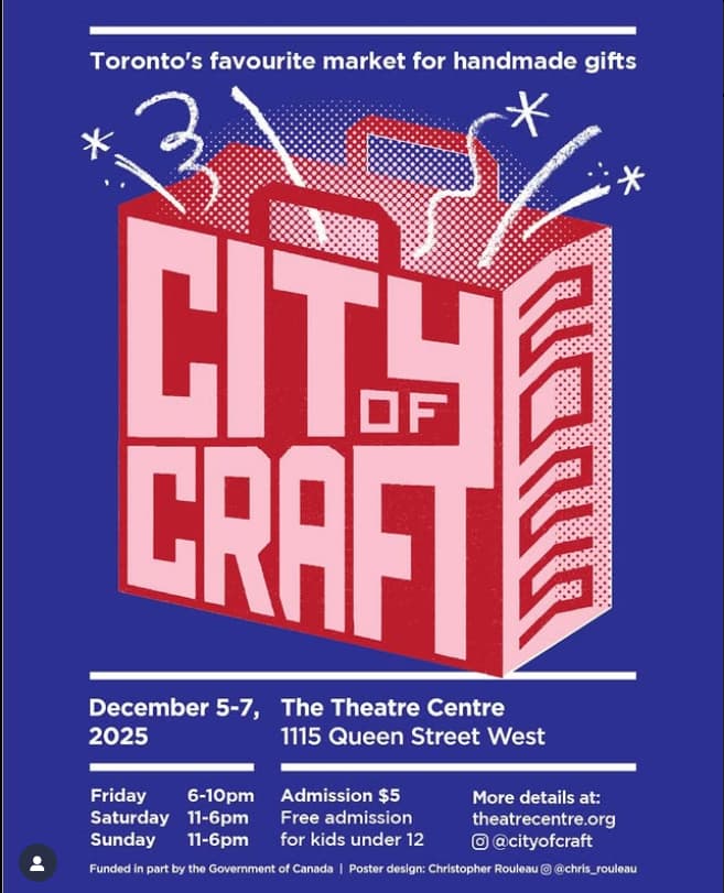 City of Craft handmade market poster Toronto 2025
